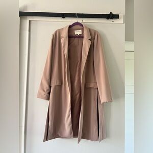 Long trench style coat